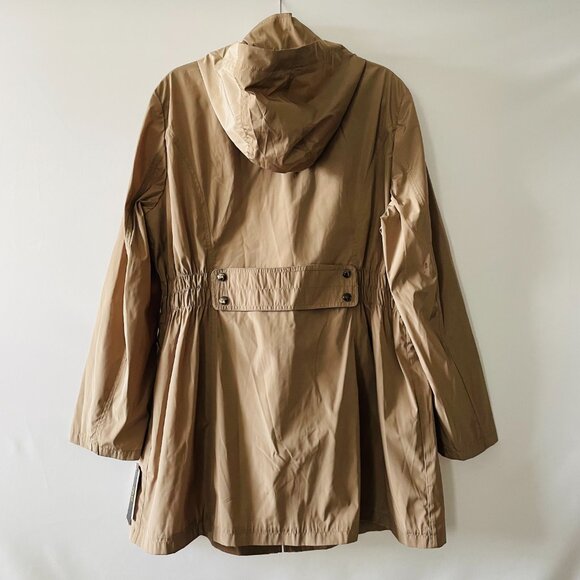 LBD Laundry By Design Womens Sand Hooded Lightweight Raincoat Anorak Jacket XXL - Picture 2 of 13